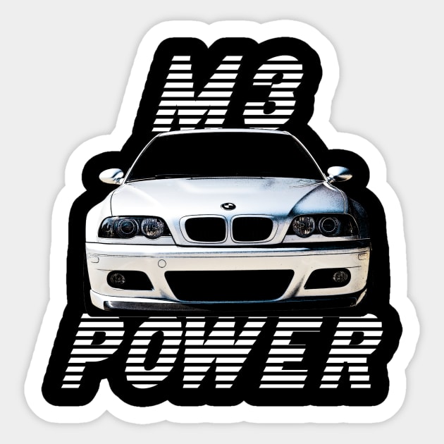 BMW E46 M3 Sticker by AdriaStore1